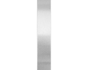Metal Stamping Blanks Strips Round Bracelet Blanks Aluminum Silver 6"x1" Bracelet Stamping Blanks 2 pieces 14 Gauge