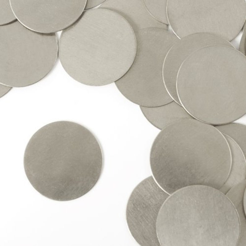 Aluminum Blanks Metal Stamping Blanks Silver 7/8 Circle | Etsy