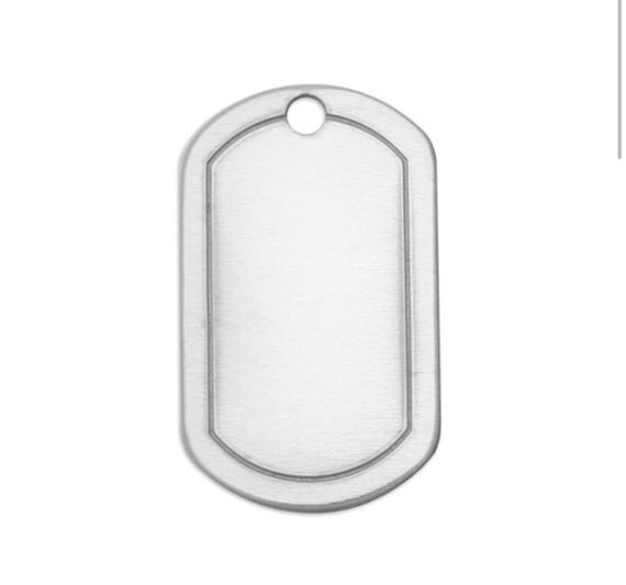 Dog Tag Blanks Stamping Blanks Silver Aluminum Blanks Metal Stamping
