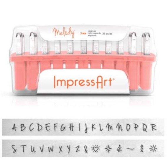 Metal Stamping Kit Impressart MELODY Uppercase Alphabet Metal