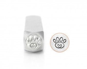 Pfote Metall Stempel Pfote Design Stempel Metall Stamping Werkzeuge Stahl Impressart Professional Werkzeuge 6mm Eindruck