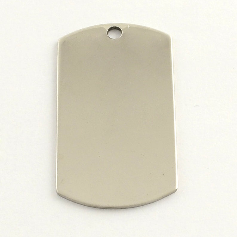 Dog Tag Stamping Blanks Stainless Steel 43mm 18 Gauge Blanks Etsy