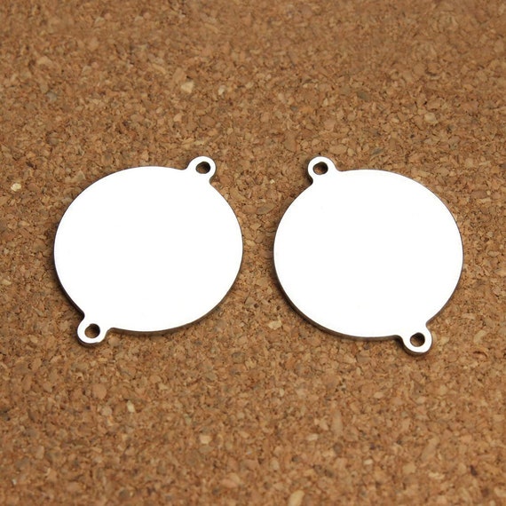 Stainless Steel Metal Blank Stamping Engraving Tags Jewellery Making Pendants 5