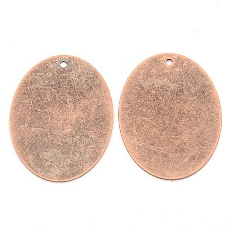 Metal Stamping Blanks Oval Blanks Oval Pendants Antiqued Etsy