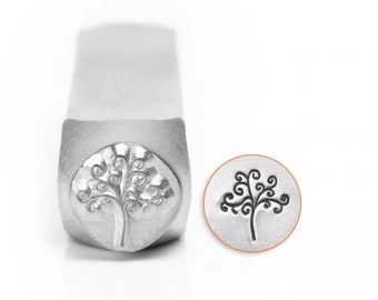 Tree Stamp Tree of Life Stamp Metal Stamp 6mm Stamp Metal Stamping Tools Steel Impressart Stamp Professional Tools