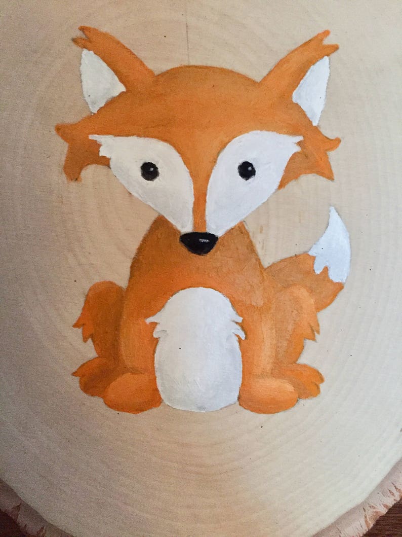 Woodland Fox Nursery Decor/nursery Fox Wall Art/woodland Creature