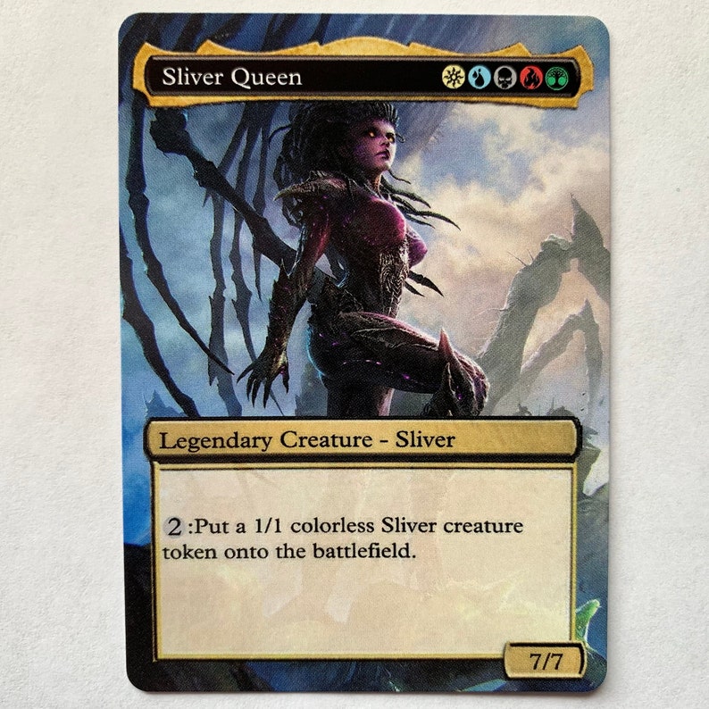 Sliver Queen V1 GENERIC Orica Test Card Commander normal Etsy