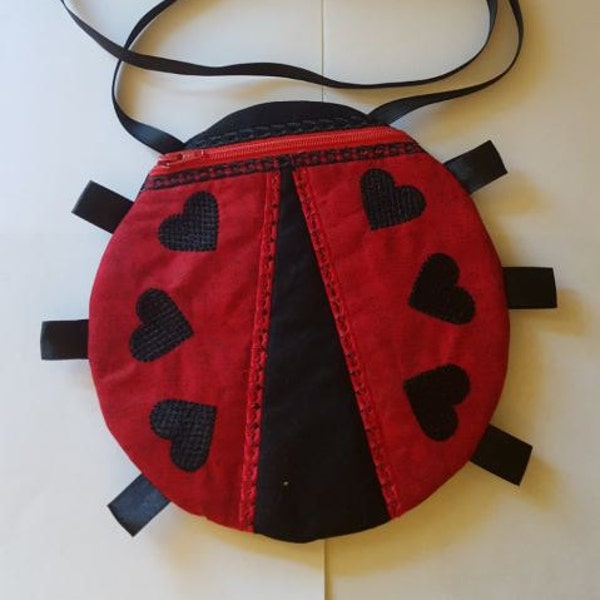 Ladybug bag in the hoop/ Machine embroidery project/ Embroidery ITH/ Bag design