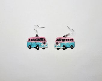 Van FSL earrings / Embroidery design / Jewelry DIY