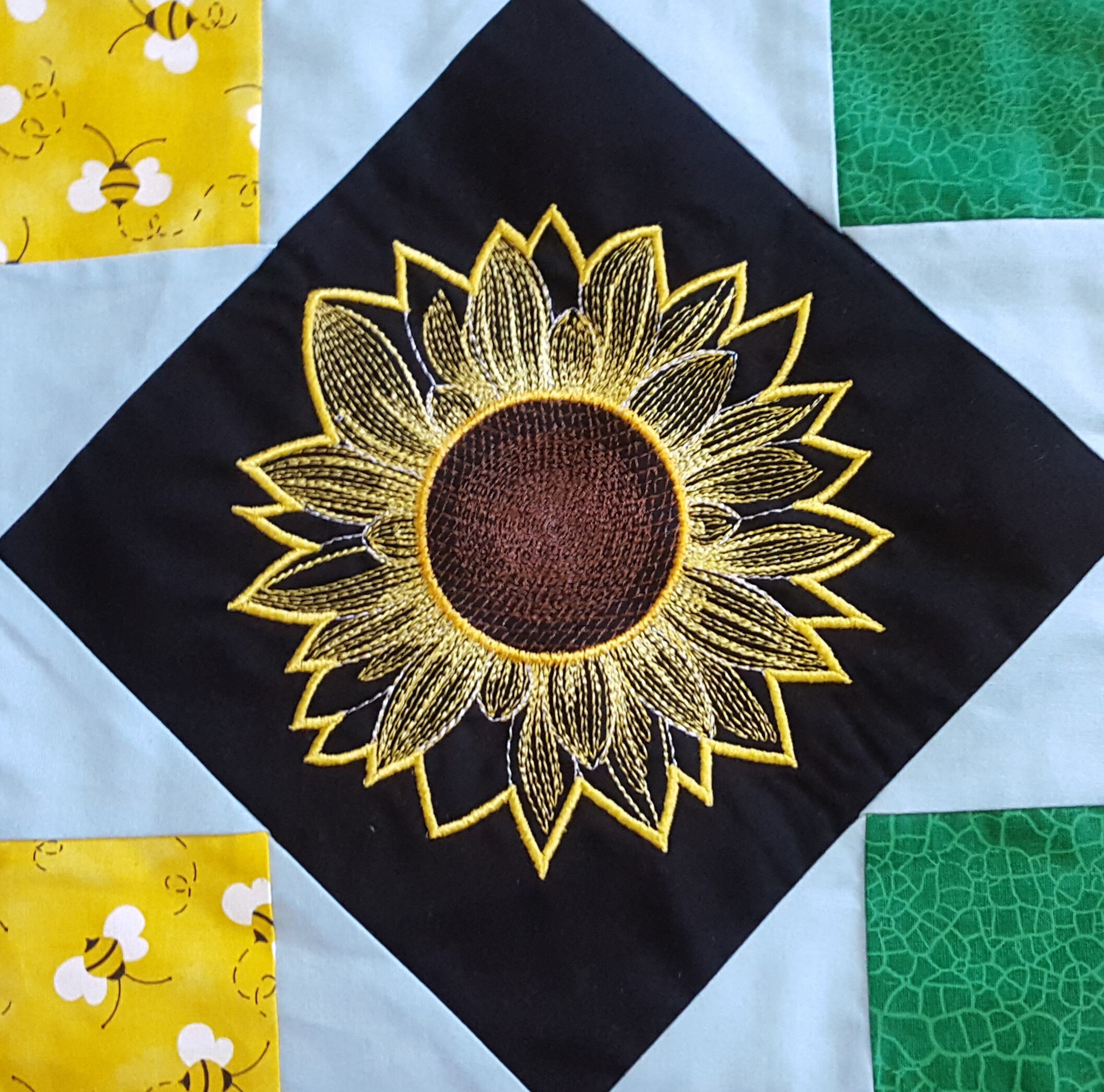 Sunflower No3 Applique Embroidery Design / Machine Embroidery Etsy