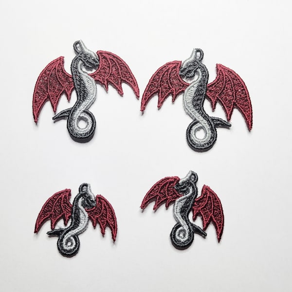 Dragon FSL Earrings / Embroidery Design / Earrings DIY