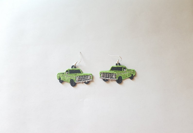 Truck F150 Earrings FSL Embroidery Design / Free Standing Lace Etsy