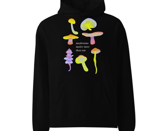 Mushrooms Matter More Than You Unisex oversized hoodie