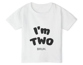Funny Toddler T-Shirt, I'm Two, Birthday Gift, Toddler Clothes, Cute Baby Shirt, Kids Apparel, Humor Tee