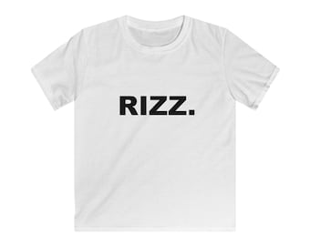 Trendy Kids Tee - Perfect for Playtime, Gifts, Parties, & Everyday Wear, Cool RIZZ Graphic Design, Casual Kids' Fashion, Fun Apparel