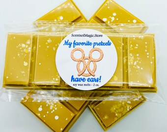 Warm Salty Pretzel | Park Inspired | Main Street Snack Cart | Scented Soy Snap Bar Melts | Combined Shipping Available!