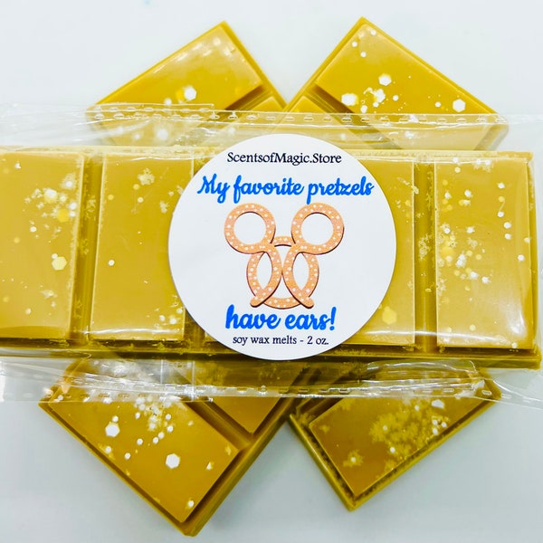 Warm Salty Pretzel | Main Street Snack Cart | Scented Soy Snap Bar Melts | Combined Shipping Available!