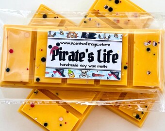 Pirate’s Life Inspired Wax Melts | Soy Snap Bar For Warmer | Pirates of the Caribbean Scent | Handmade Disney Lover Gift Under 10