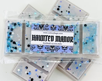 Haunted Manor | Haunted Mansion | Theme Park Ride Inspired | Scented Soy Wax Melt Bars | Soy Wax Sample Shots | Combined Shipping Available!
