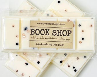 Book Shop Soy Wax Melts For Warmer: Book Lover Gift Under 10