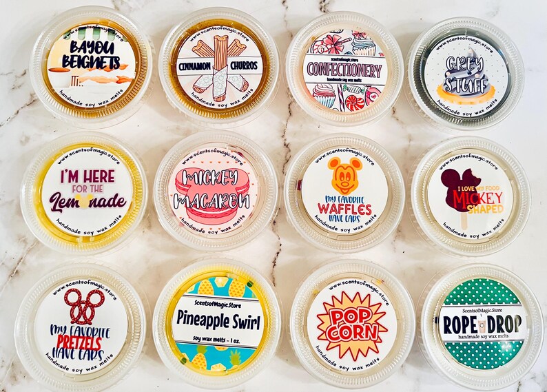 Pick 5 Deal | Disney World Disneyland Inspired Scents | Strong Wax Melts For Warmer | Disney Lover Gift Under 20 | We Combine Shipping!