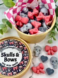 Bewitching berry ghost wax melts strong scented wax melts for wax warmer gift for halloween lover wax melts berry scented wax melts pouch