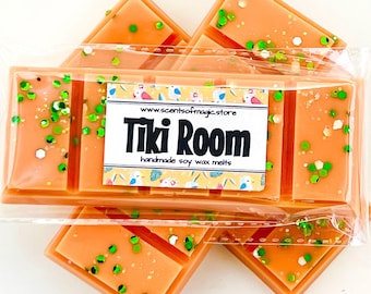 Tiki Room Inspired Wax Melts: Tropical Fruit Scented Soy Snap Bars For Warmer | Disney Lover Gifts Under 10