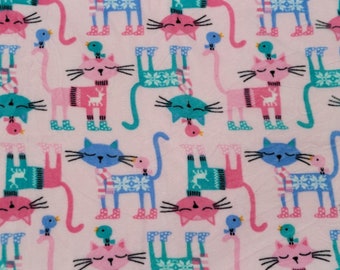 Nordic Cats on Pink Cat Mat