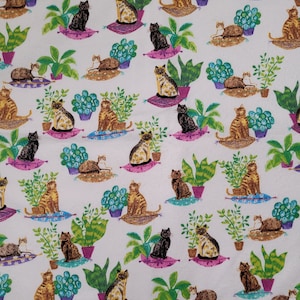 Katzen und Pflanzen Kätzchen Matte