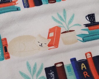 Cat and books kitten mat