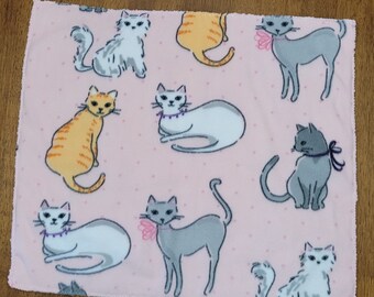 Pretty Cats on Pink Mat