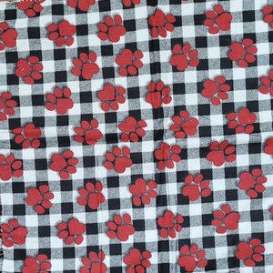 Plaid with Paws Kitten Mat