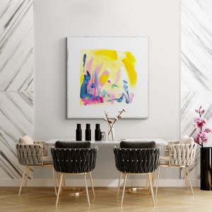 Colourful Abstract Art Print- Modern Home Wall Art- Energetic Abstract Art