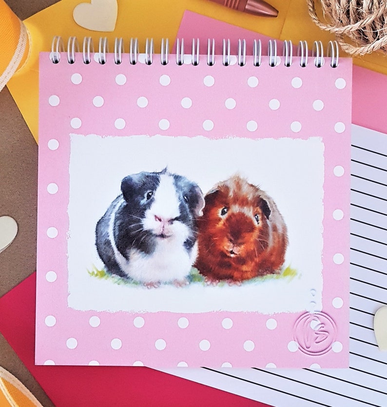 Guinea Pig Cute Spiral Notebook Cute Pet Notebook Fluffy Etsy