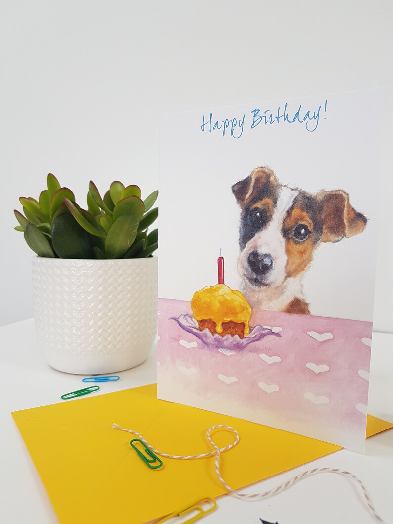 Jack Russell Birthday Greeting Card terrier birthday card Etsy