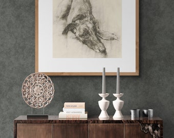 Greyhound Print - Whippet Print- Dog Print- Greyhound Art