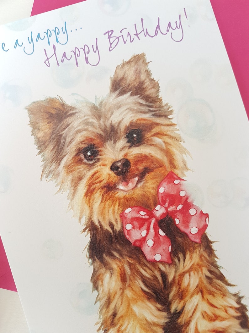 Yorkshire Terrier Birthday CardYorkie Birthday Card Terrier Etsy