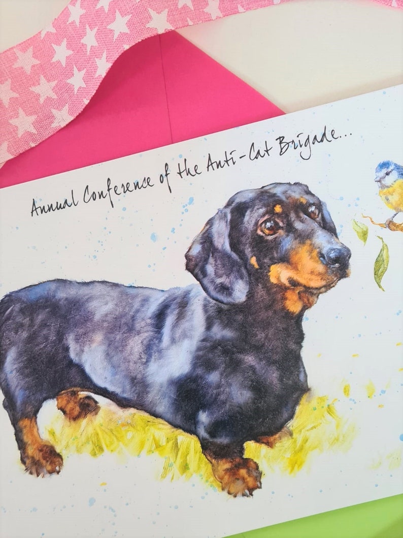Dackel-Karte Doxie Geburtstagskarte Hund Karte Hund | Etsy