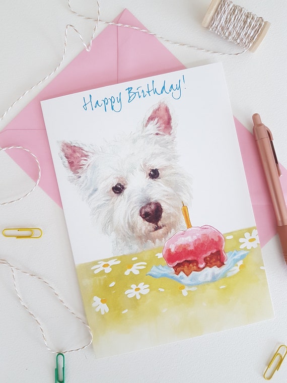 westie birthday cake