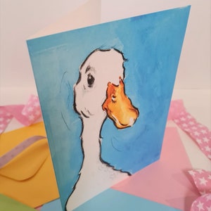 Duck Birthday Card Bird Anniversary Card Runner Duck Gift image 3