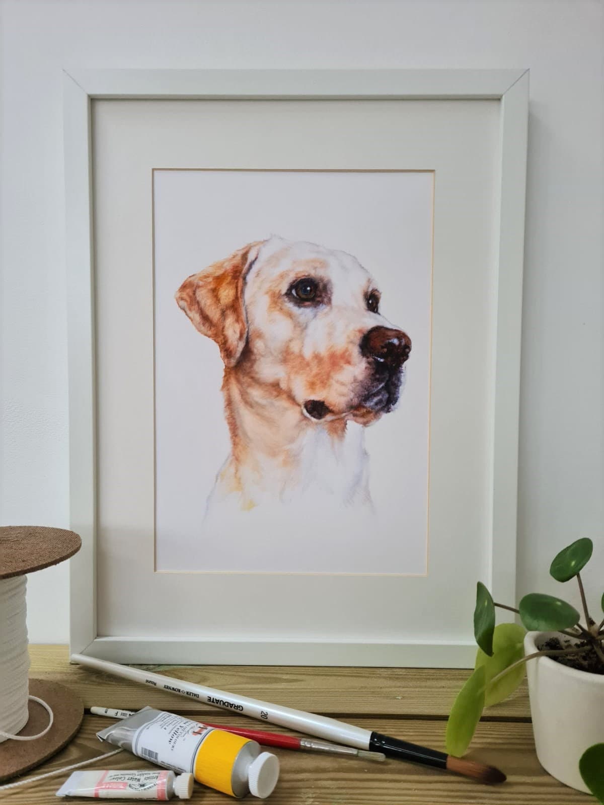 Labrador Print Dog Gift Pet Portrait Lab Gift for Him or | Etsy