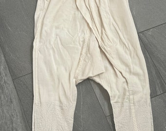 Kapital drop crotch Pants, Japanese pants, pants Size S, Authentic kapital cream pants