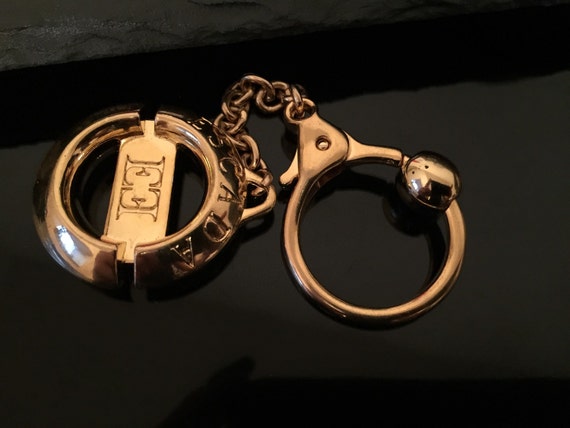 Authentic Escada keyring , Gold Plated, Vintage Es