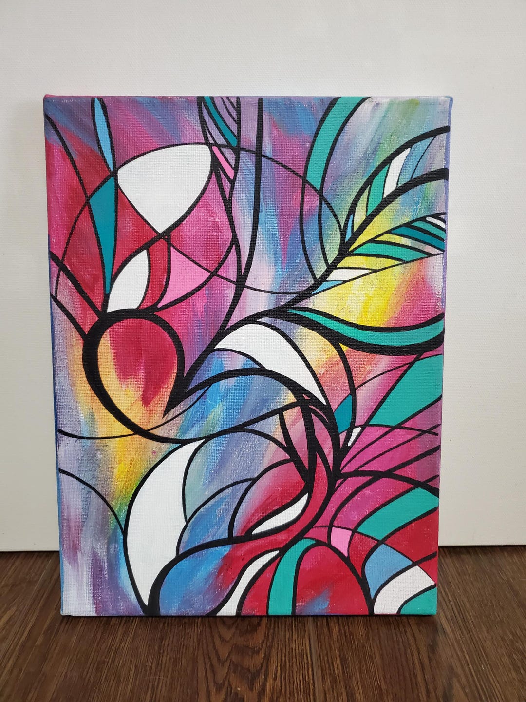 Small Acrylic Painting. Abstract. Colorful - Etsy