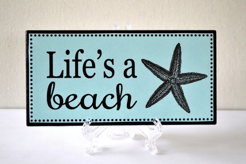 Life's a beach Handmade Custom Plaque Etsy