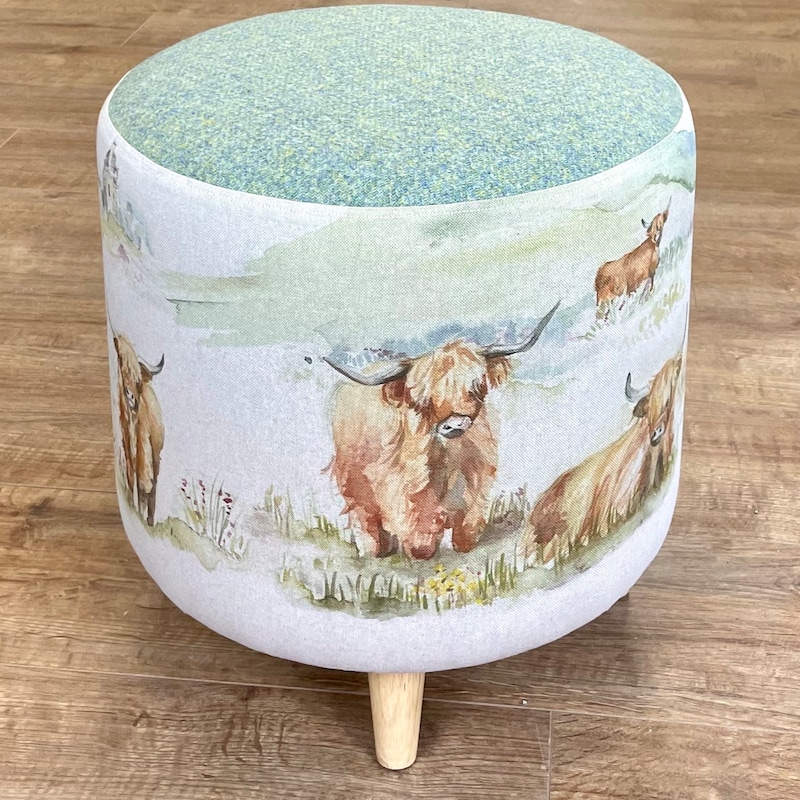 Cow Stool Highland Cow Footstool - Etsy