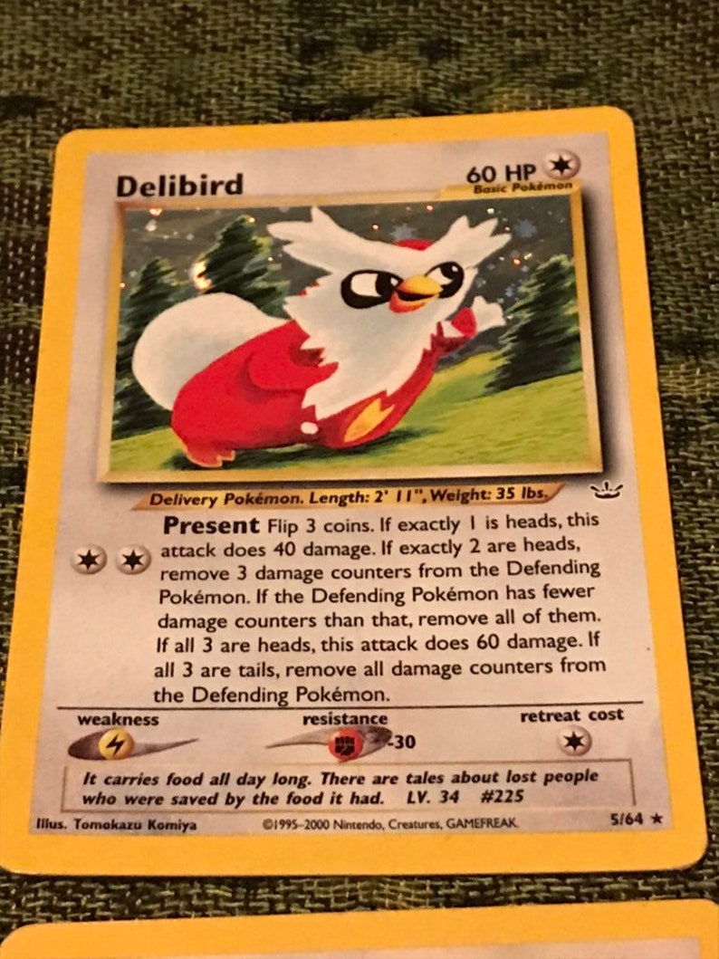 Lot Of 11 Pokemon Cards 1995 2000 Nintendo Gamefreak Etsy