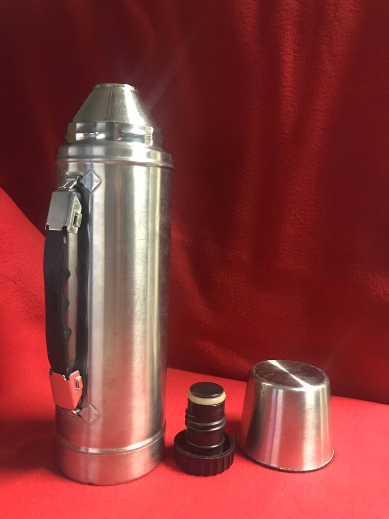 Vintage Thermos HotColdChamp Stainless Steel Thermos Etsy