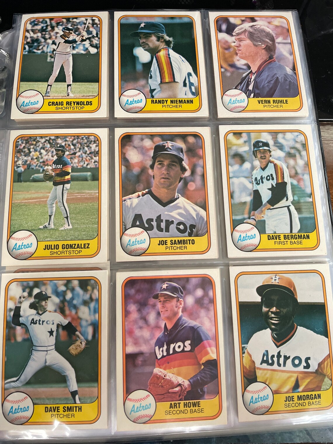 The Houston Astros MLB Trading Cards 1970s to the 90s MLB Etsy