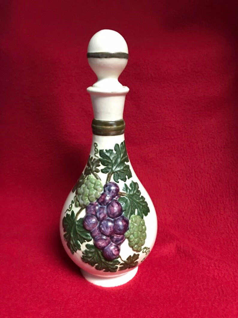 1960's Wine Decanter Pottery Wine Storage Vintage Etsy